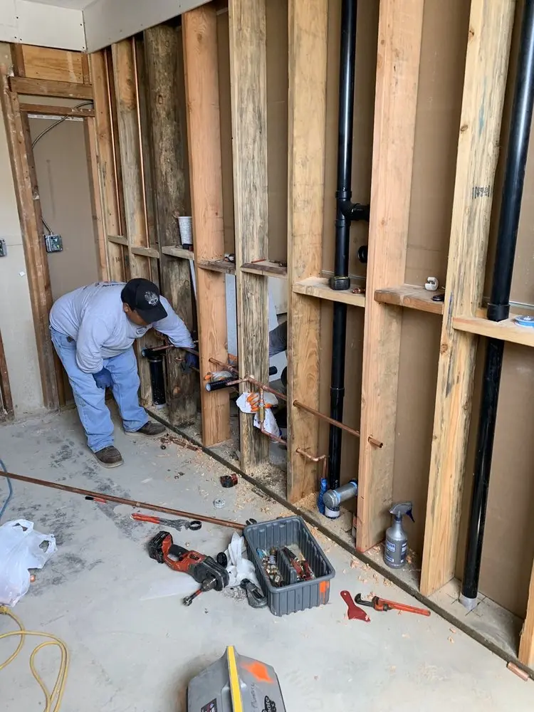 Commercial rough-in plumbing for Water Heater Replacement in Legacy Park